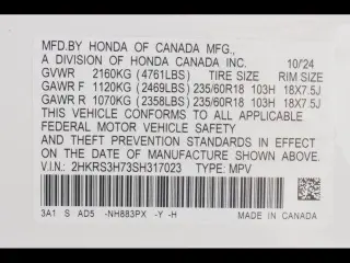 Honda CR-V 2025 EX-L SUV 4 puertas