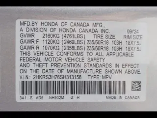 Honda CR-V 2025 EX-L SUV de 4 puertas