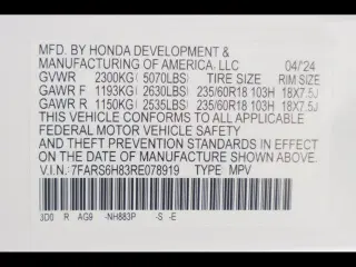 Honda CR-V Híbrido 2024 AWD Sport-L SUV de 4 puertas