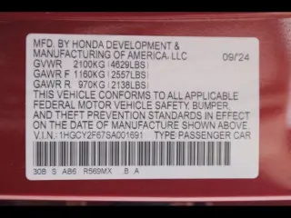 Honda Accord Hybrid 2025 EX-L Sedán de 4 puertas