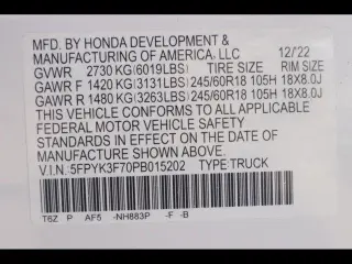 Honda Ridgeline 2023 AWD RTL-E 4dr Crew Cab 5.3 ft. SB