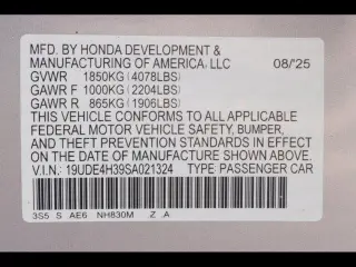 Acura Integra 2025 4dr Liftback w/A-SPEC Package