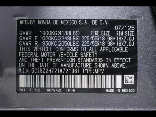 Honda HR-V 2026 AWD EX-L 4dr Crossover