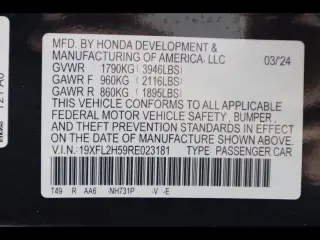 Honda Civic 2024 LX 4dr Hatchback