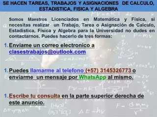 SE HACE TRABAJO UNIVERSITARIOS