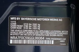 2016 BMW 7 Series 750i