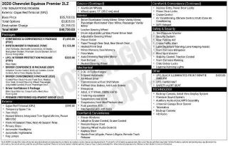 Chevrolet Equinox 2020 4x4 Premier 4dr SUV w/2LZ