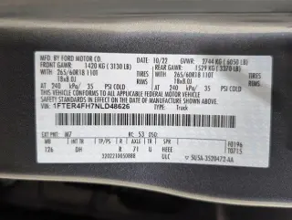 Ford Ranger 2022 4x4 Lariat 4dr SuperCrew 5.1 ft. SB