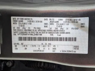 Ford Ranger 2022 4x4 Lariat 4dr SuperCrew 5.1 ft. SB
