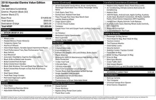 Hyundai ELANTRA 2018 SEL 4dr Sedan (US)