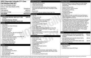Chevrolet Colorado 2022 4x4 Z71 4dr Crew Cab 5 ft. SB