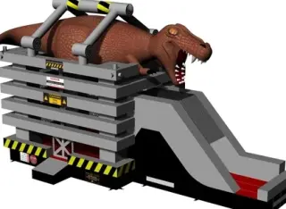 Dinosaur with slide