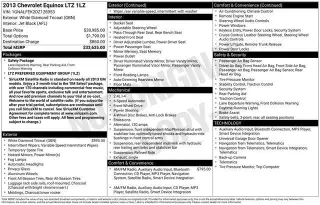 Chevrolet Equinox 2013 LTZ 4dr SUV