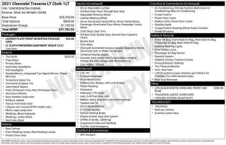 Chevrolet Traverse 2021 LT Cloth 4dr SUV w/1LT