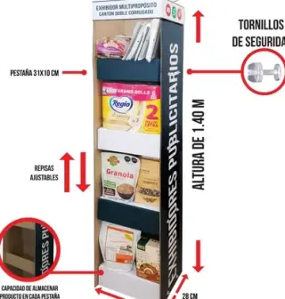 EXHIBIDORES PLEGABLES