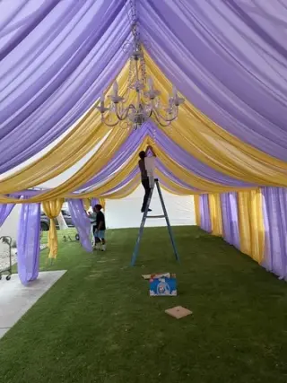 Decoración para carpas de todo