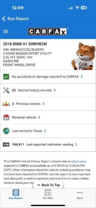 2018 BMW X1 sDrive28i