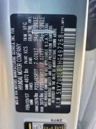 2017 Hyundai Santa Fe Sport 2.4L
