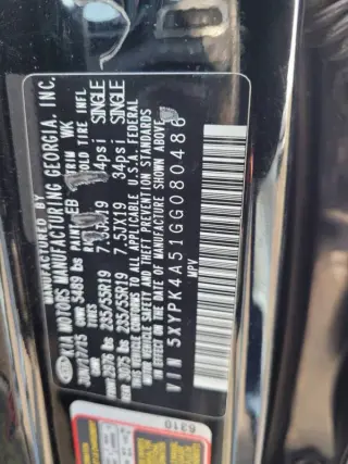 2016 Kia Sorento SX Limited V6