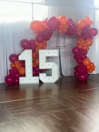 Números marquee on luz de 4ft