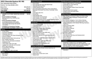 Chevrolet Equinox 2022 4x4 RS 4dr SUV