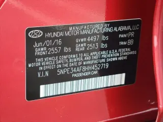 Hyundai SONATA 2017 Limited Sedán de 4 puertas