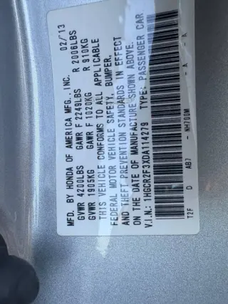 2013 Honda Accord LX