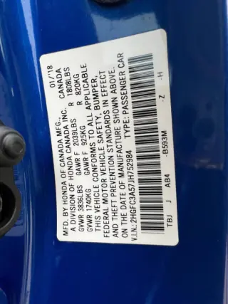 2018 Honda Civic Si