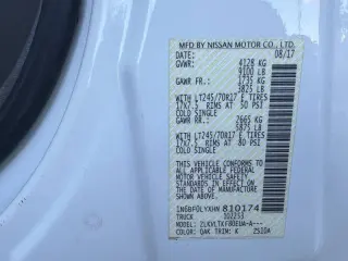 2017 Nissan NV 2500 HD S