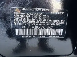 2016 Subaru WRX