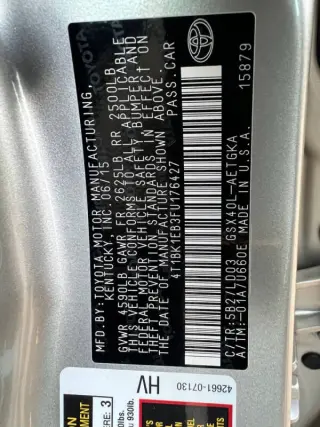 2015 Toyota Avalon XLE Premium