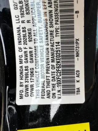 2019 Honda Civic LX