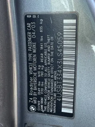 2003 BMW Z4 2.5i