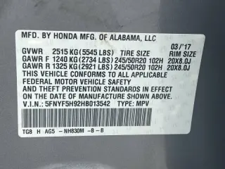 2017 Honda Pilot Touring
