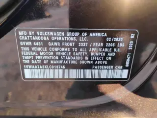 2020 Volkswagen Passat S