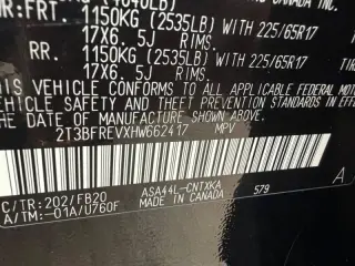 2017 Toyota RAV4 LE