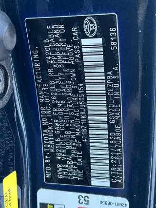 2018 Toyota Camry XSE V6