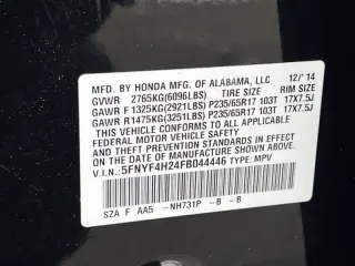 2015 Honda Pilot LX