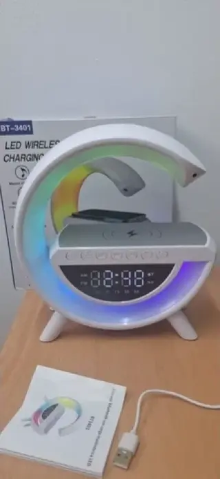 🔊 LED Wireless Charging Speak