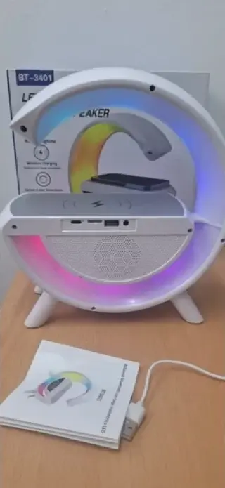 🔊 LED Wireless Charging Speak
