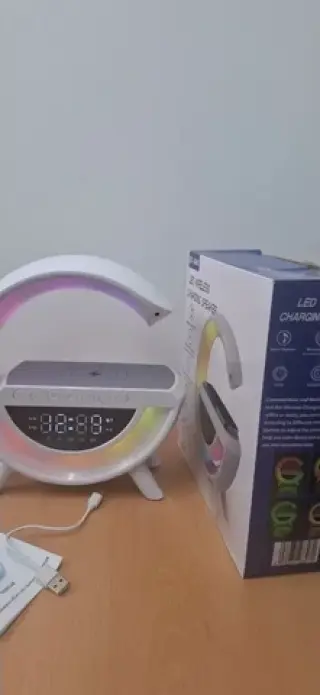 🔊 LED Wireless Charging Speak