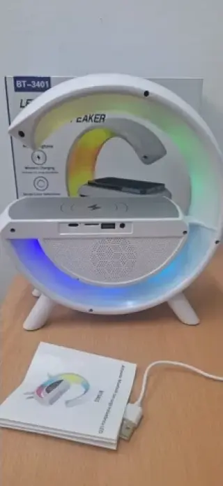 🔊 LED Wireless Charging Speak