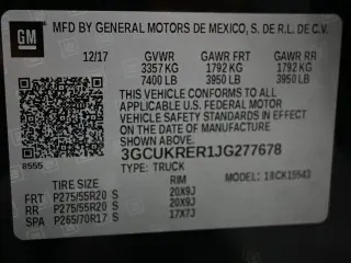 Chevrolet Silverado 1500 2018 4x4 LT 4dr Crew Cab 5.8 ft. SB