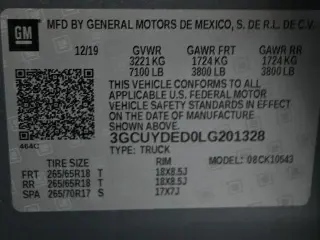 Chevrolet Silverado 1500 2020 4x4 LT 4dr Crew Cab 5.8 ft. SB