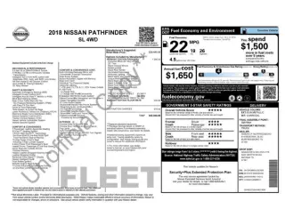 2018 Nissan Pathfinder SL