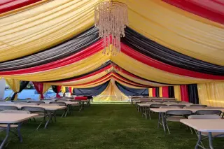 Carpas, draping, toro Mecanico