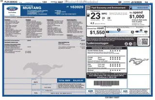 Ford Mustang 2018 EcoBoost 2dr Fastback