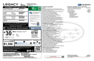 2021 Subaru Legacy Limited