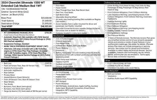 Chevrolet Silverado 1500 2024 4x4 Work Truck 4dr Double Cab 6.6 ft. SB