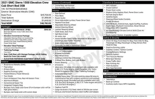 GMC Sierra 1500 2021 4x2 Elevation 4dr Crew Cab 5.8 ft. SB